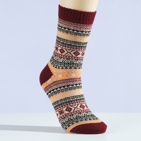 Lot de 5 paires de bas d’hiver en laine unisexe – Chauds, doux et relaxants | Cosylle - Arctika™