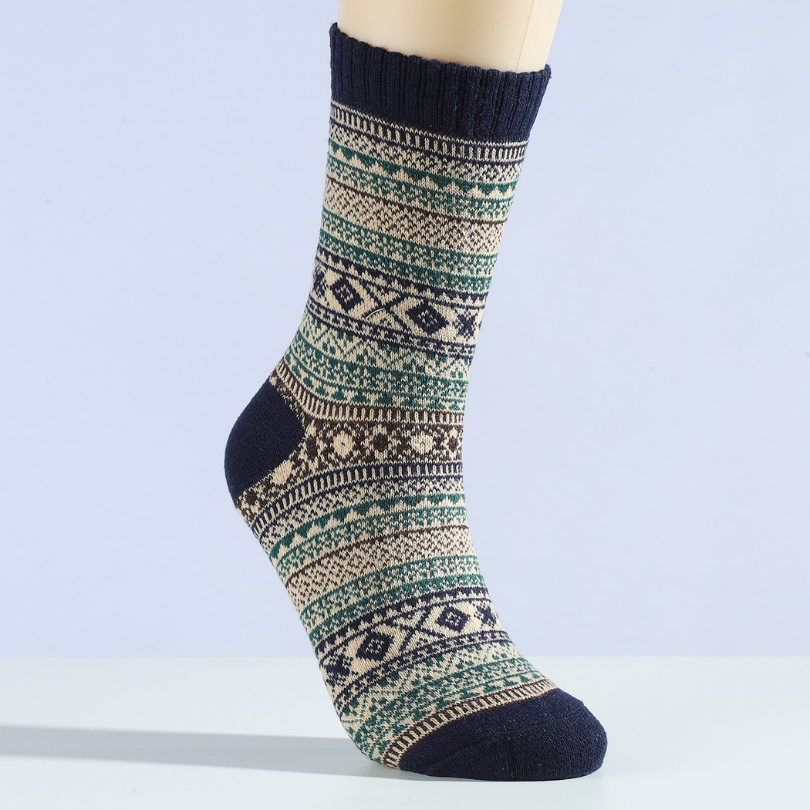 Lot de 5 paires de bas d’hiver en laine unisexe – Chauds, doux et relaxants | Cosylle - Arctika™