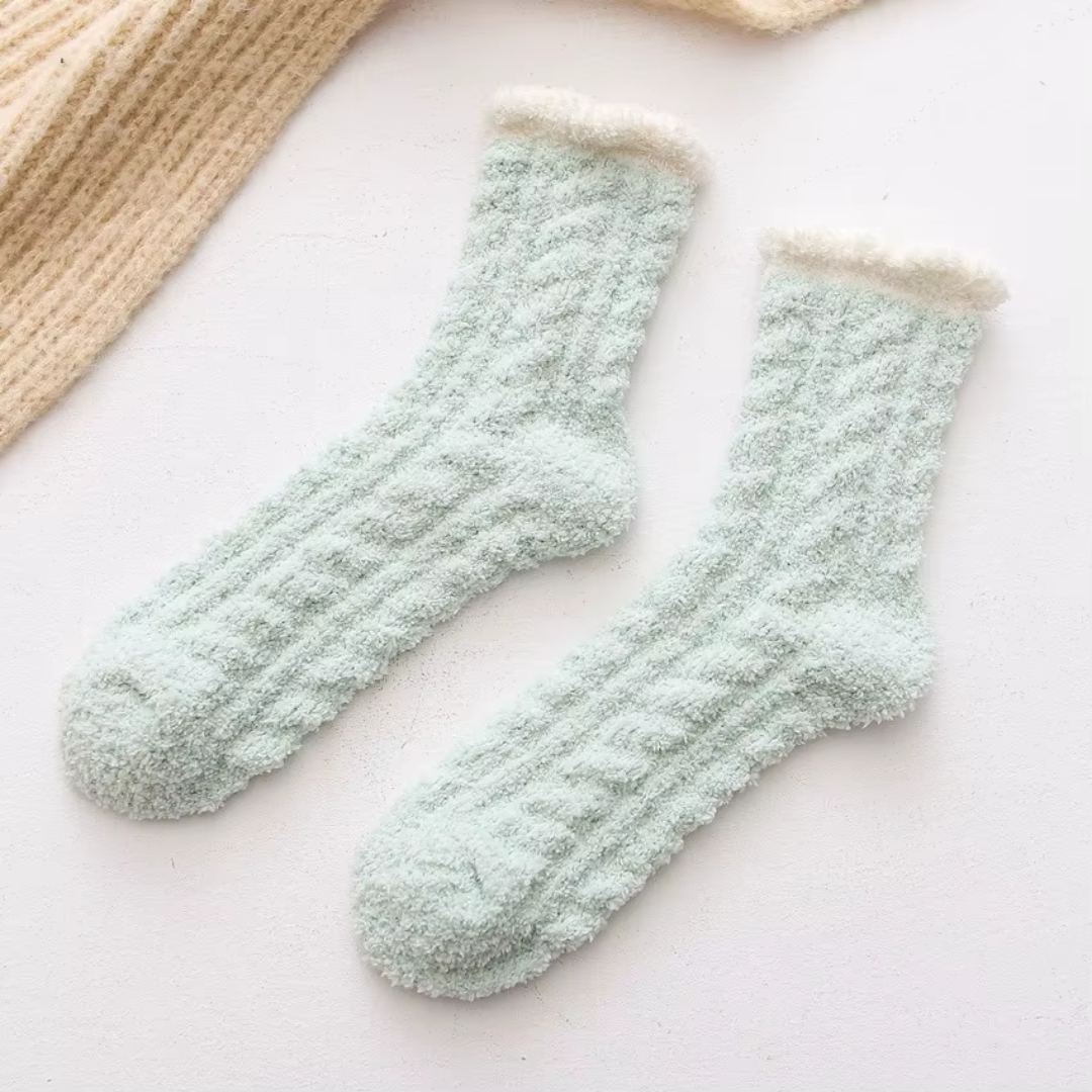 Lot de 5 paires de bas d’hiver en laine pour femme – Chauds, doux et relaxants | Aurore - Arctika™