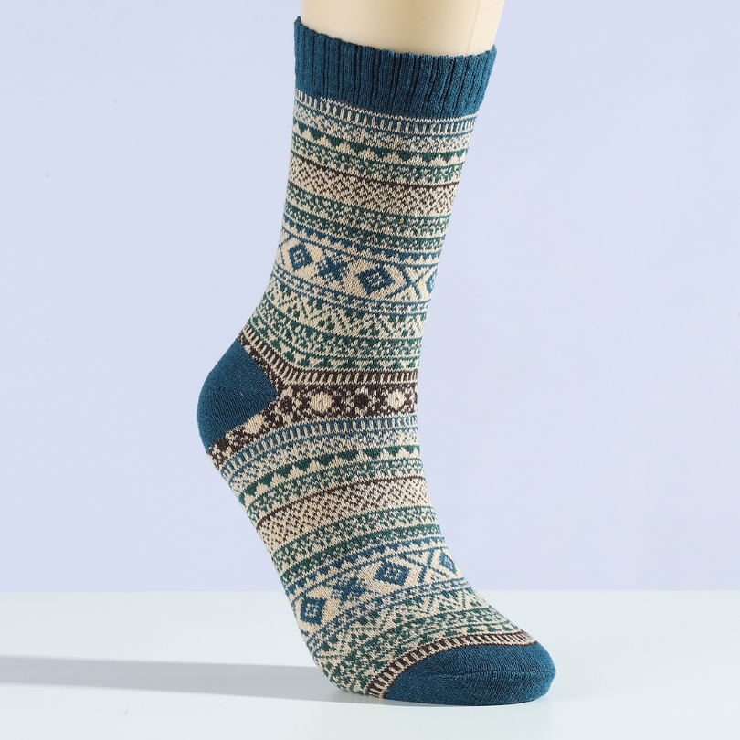 Lot de 5 paires de bas d’hiver en laine unisexe – Chauds, doux et relaxants | Cosylle - Arctika™