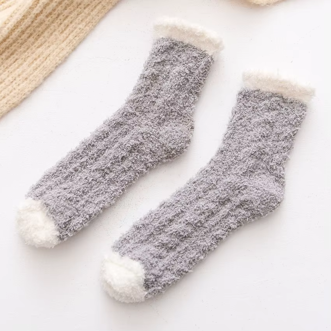 Lot de 5 paires de bas d’hiver en laine pour femme – Chauds, doux et relaxants | Aurore - Arctika™